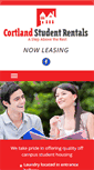Mobile Screenshot of cortlandstudentrentals.com